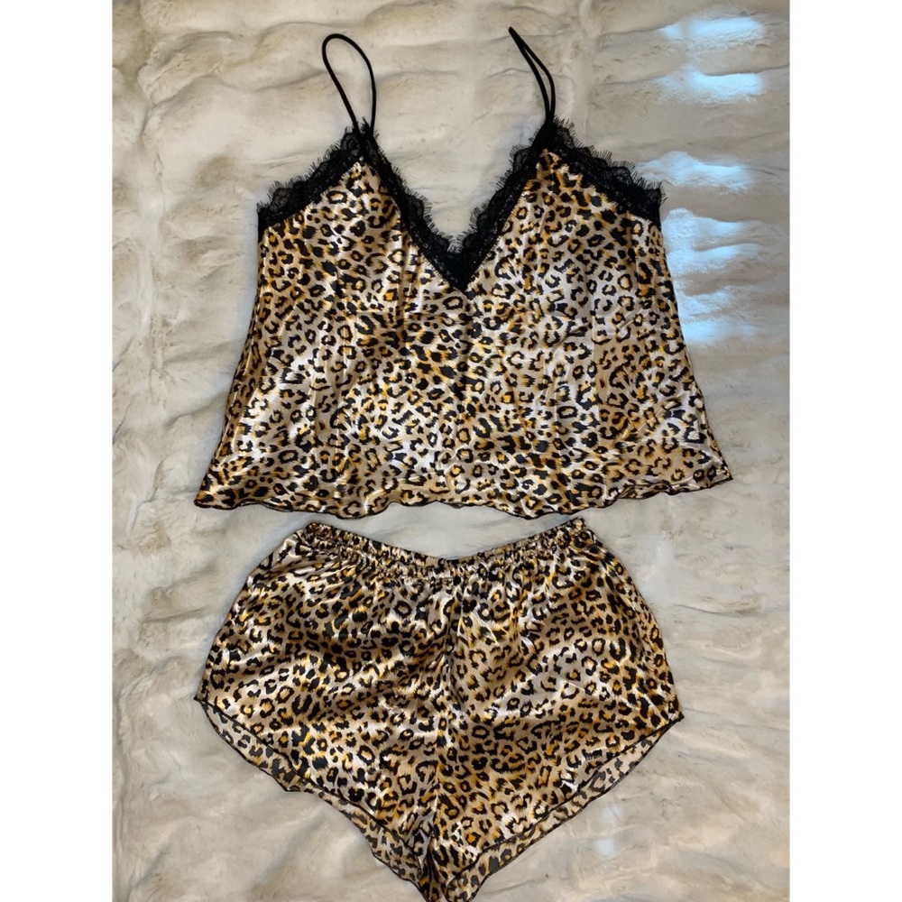Leopard Print Pajama Set